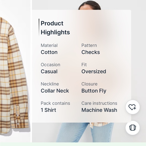 AE Plaid Button Up Shirt - Picture 9 of 9